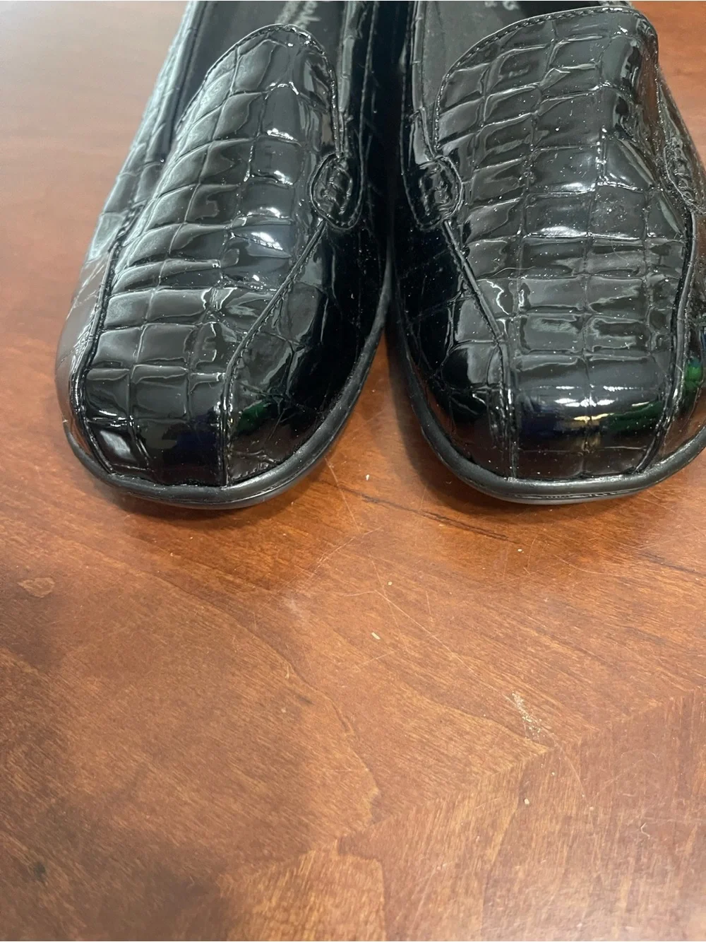 Clarks Bendables Croc Embossed loafers wide